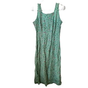 CHILI PEPPERS Women’s Mint Green Smocked Back Sleeveless Tank Rayon Maxi Dress